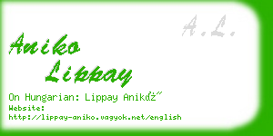 aniko lippay business card